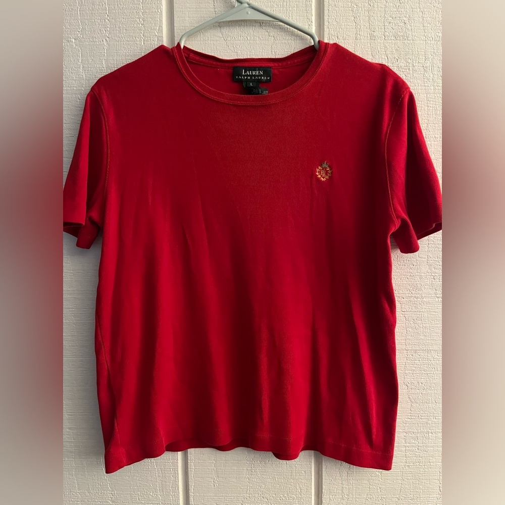 Red RALPH LAUREN top